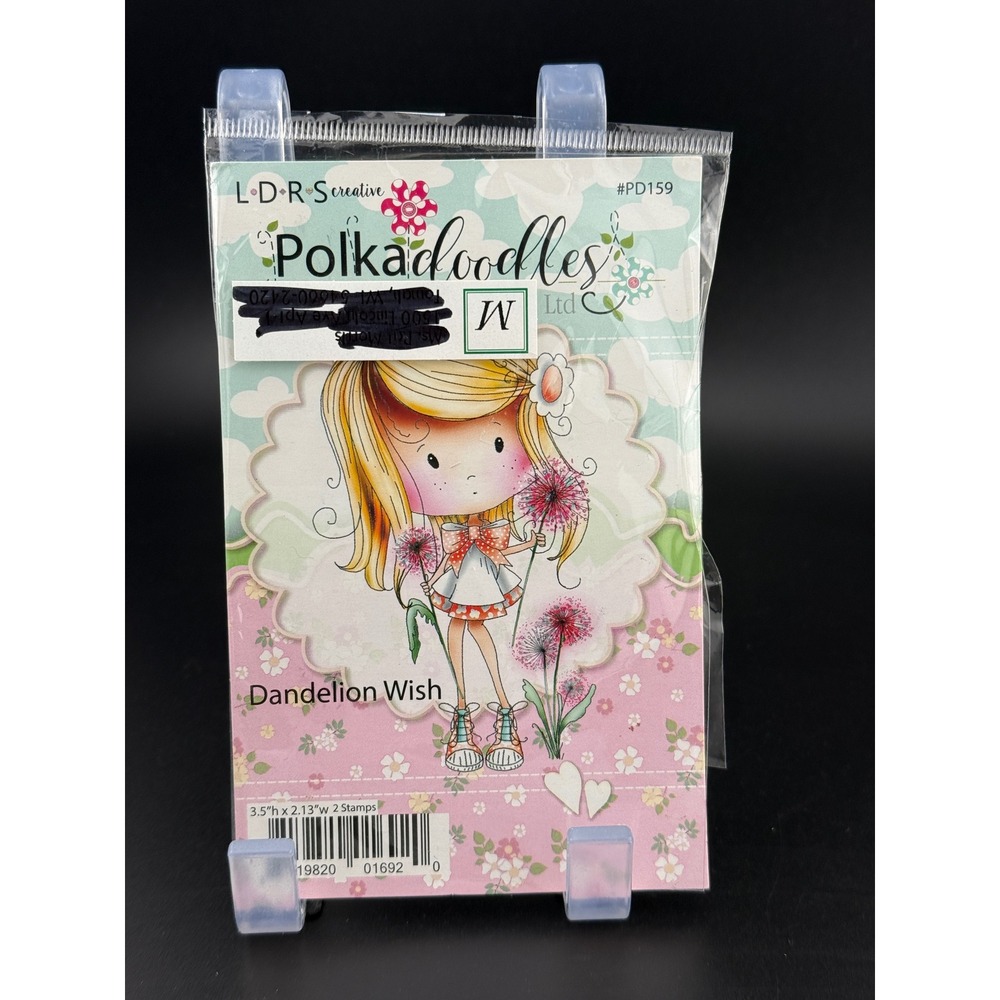 LDRS Creative Polkadoodles Dandelion Wish Rubber Stamp Set #PD159‎ Nikki Hall